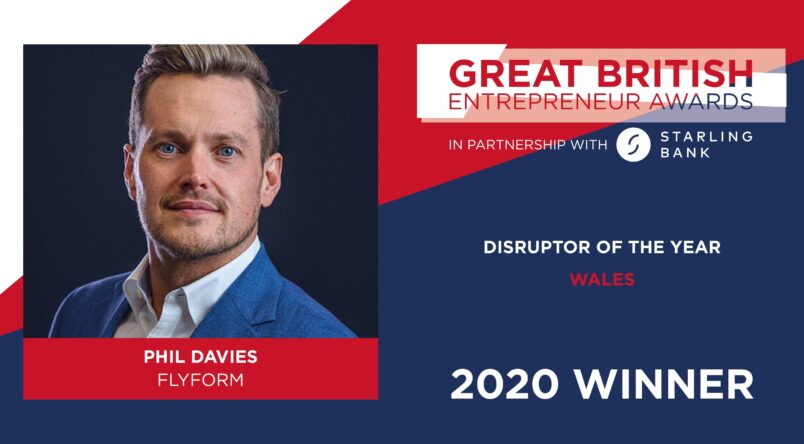 FlyForm CEO Named Disruptor of the Year at Great British Entrepreneur Awards