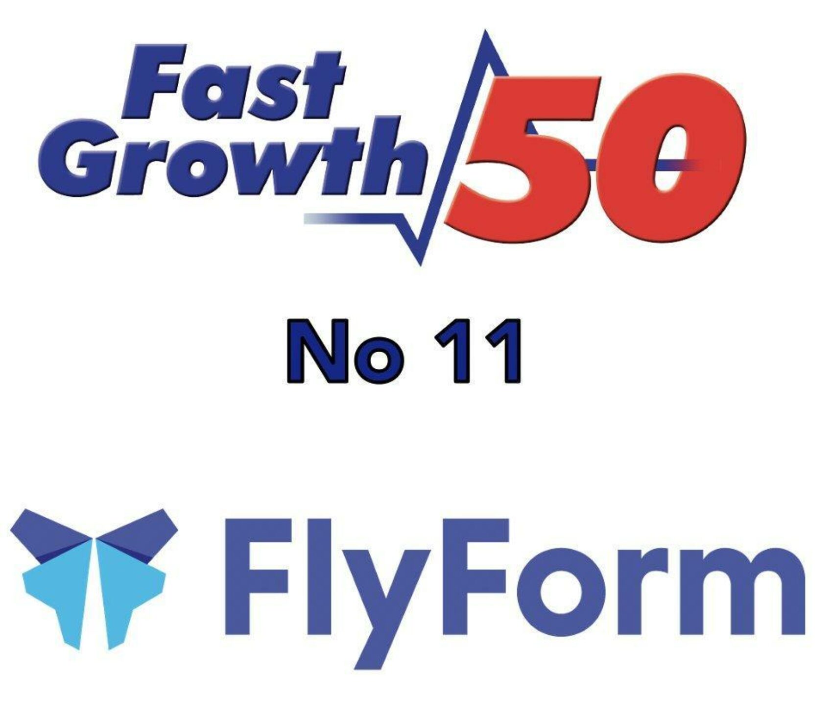 Graphic showing Fast Growth 50 logo